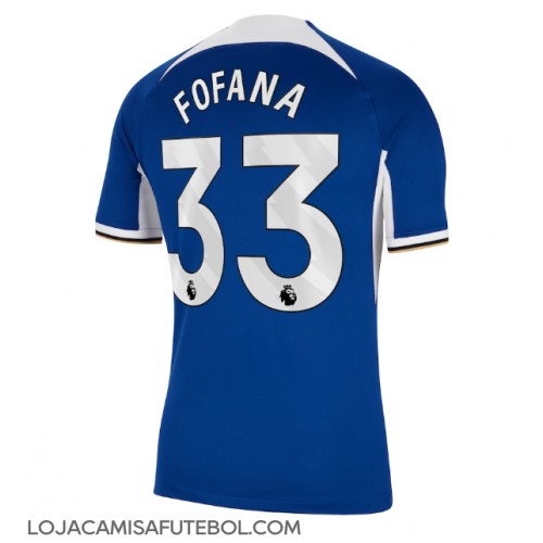 Camisa de Futebol Chelsea Wesley Fofana #33 Equipamento Principal 2023-24 Manga Curta